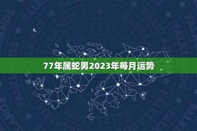 77年属蛇男2023年运势及运程每月运程灵机