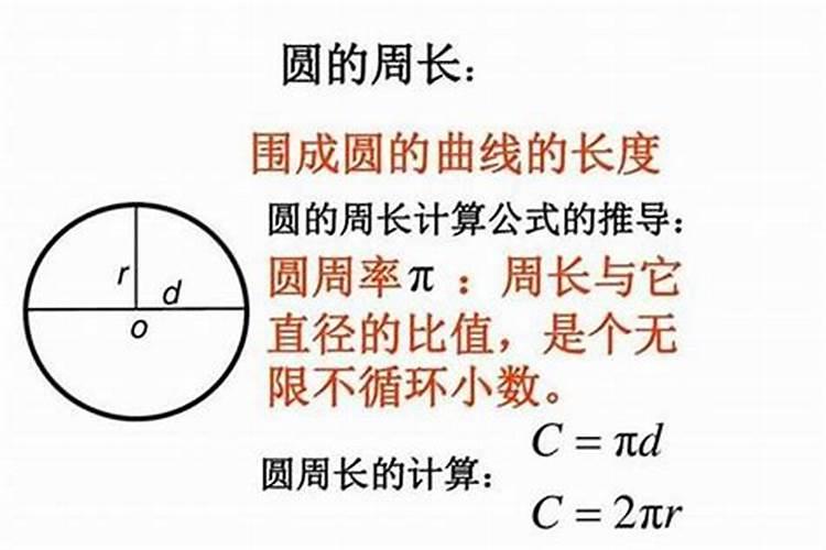 圆的周长知道怎么算直径