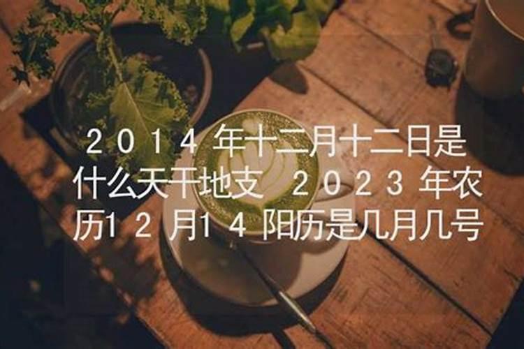 农历12月14是什么命