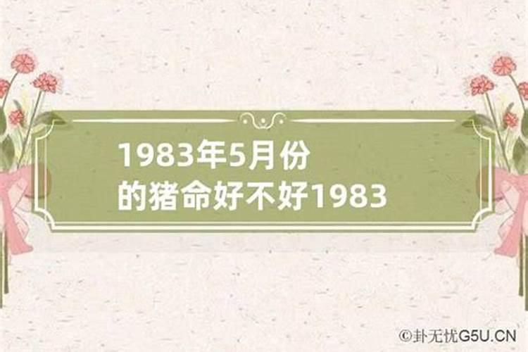 1983年是什么猪年什么命