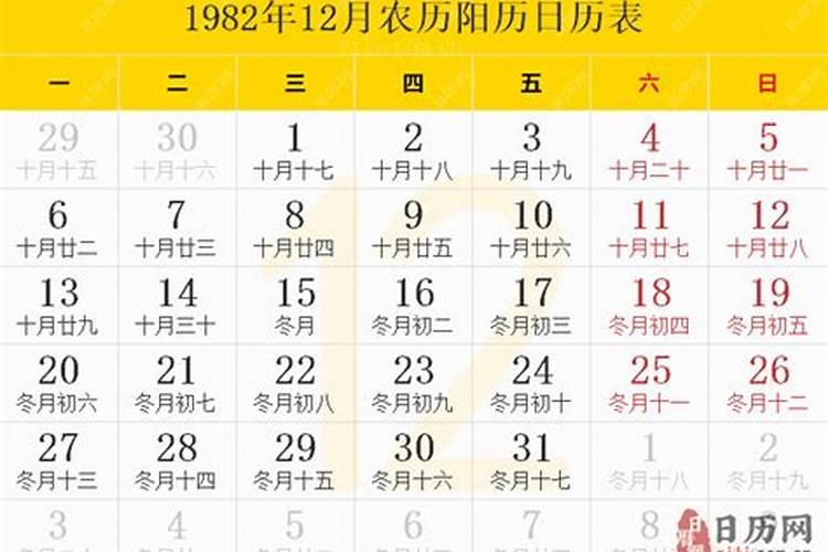 1982.12.22农历