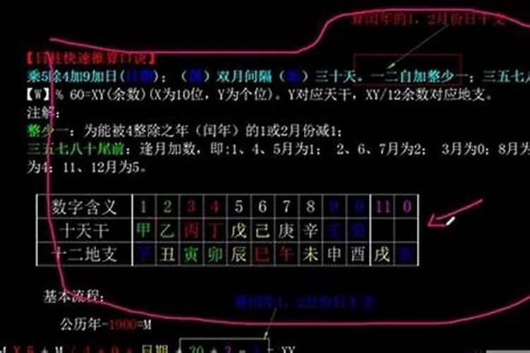 推四柱最简便法日柱计算方法