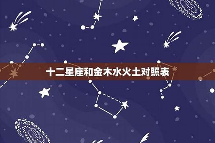 12星座金木水火土是什么系的