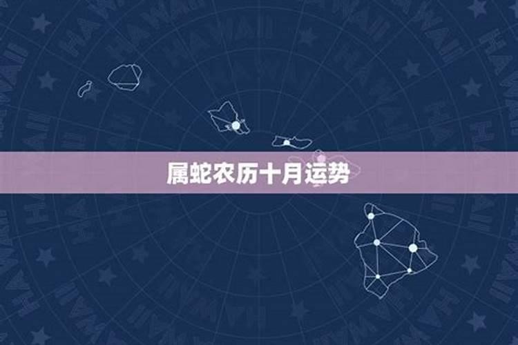 属蛇农历十月份运势如何2021