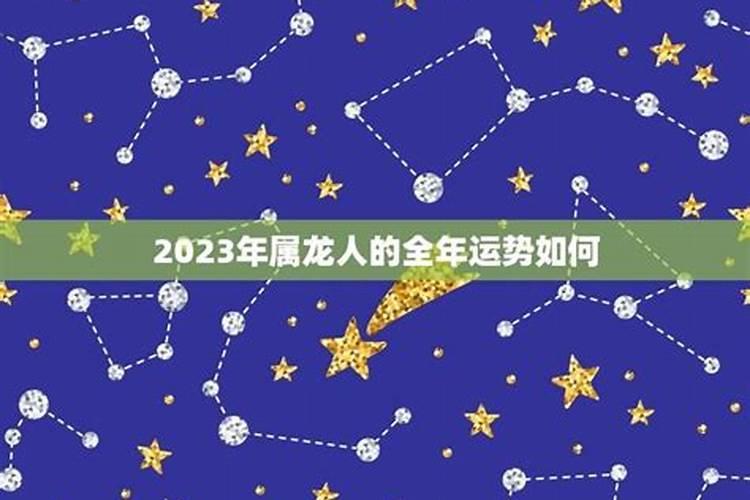 2023年属龙人的全年