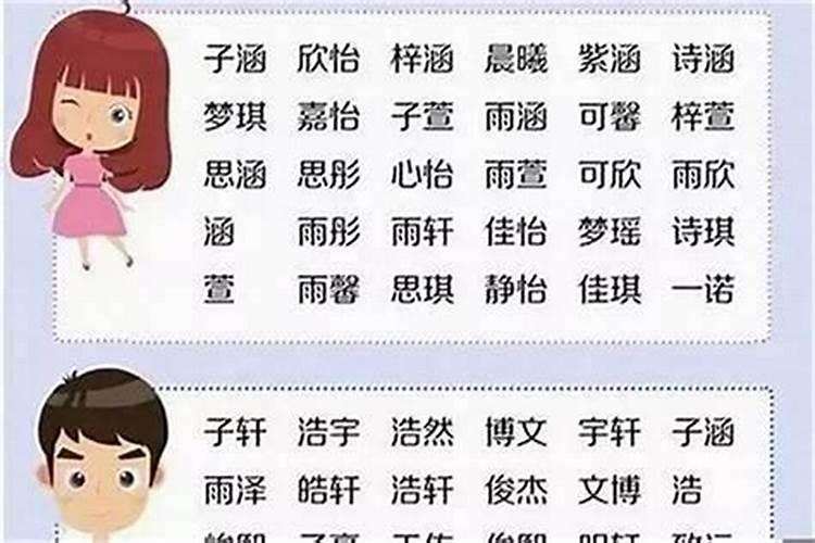 杨姓男孩子取名字两个字