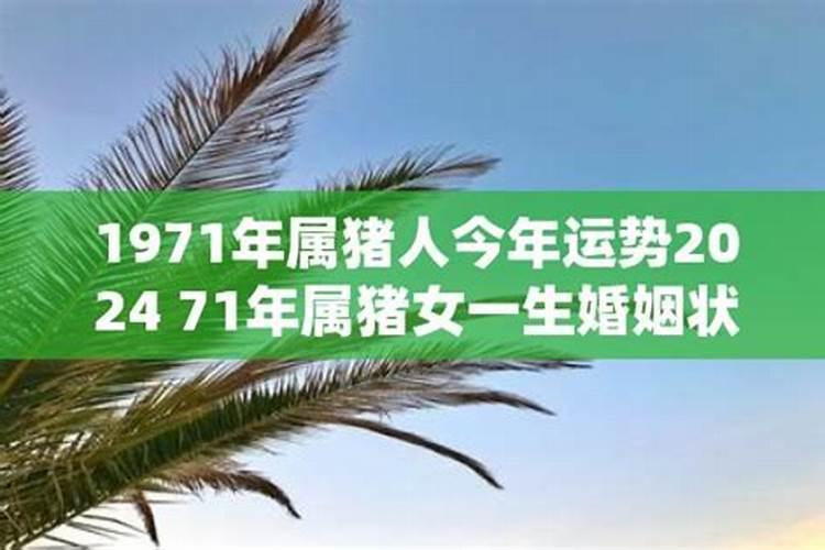 1971年命运坎坷的属猪女人婚姻