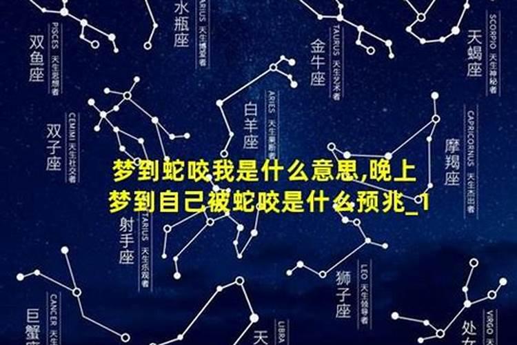 梦到蛇咬我意味着什么