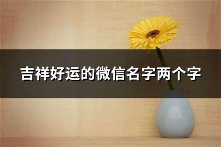 象征吉祥好运两个字公司名字