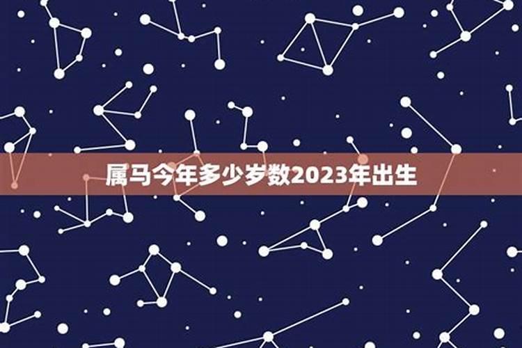 2023年属马的岁数