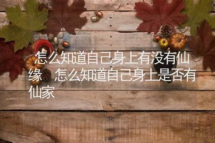 如何查看自己是否有仙缘