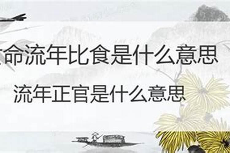 流年走比伤是什么意思