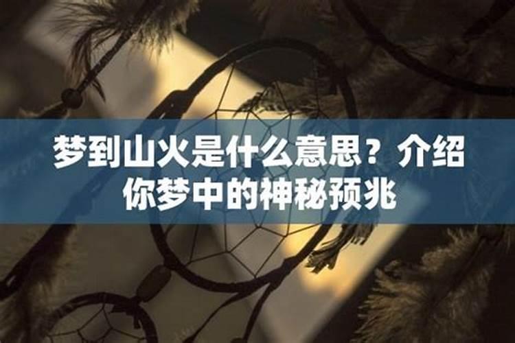 梦见山火是什么征兆