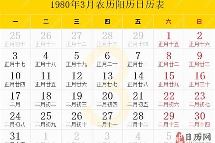 1980年农历3月9日出生的命运