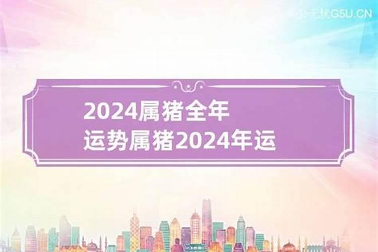 属猪2024年运势及运程每月运程