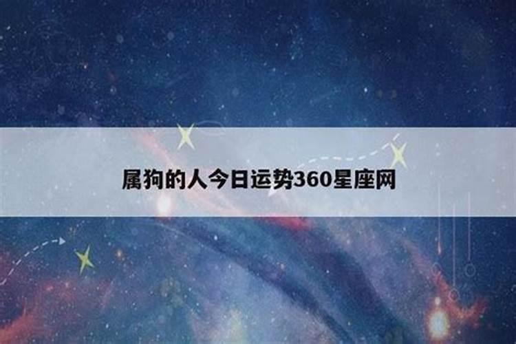 属狗人今日运势查询360