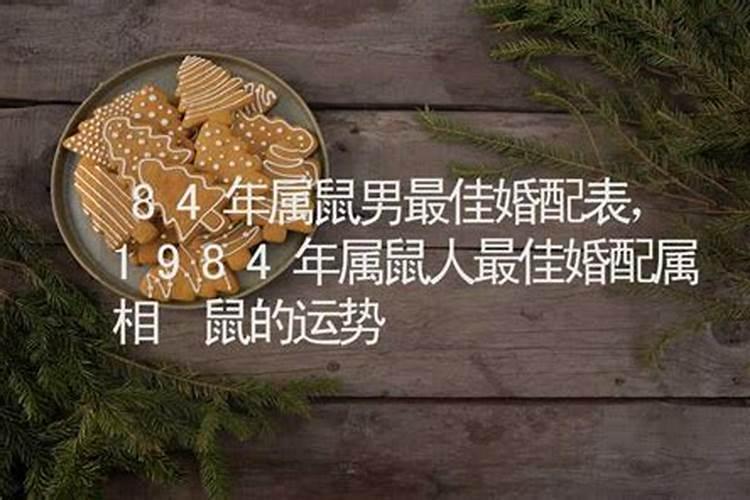 84年属鼠最佳婚配属相(男)