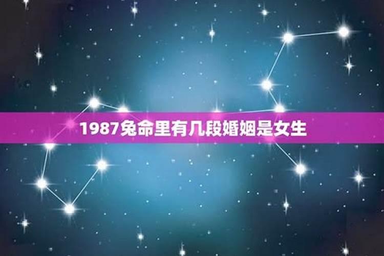 1987年兔女婚姻运势