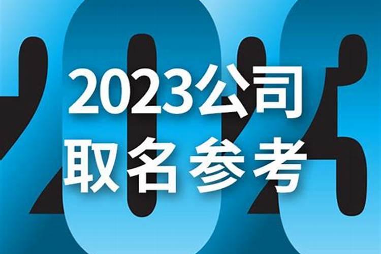 公司取名字参考大全2023