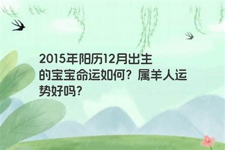 2015年出生的属什么羊