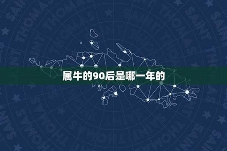 属牛的90后是哪一年的