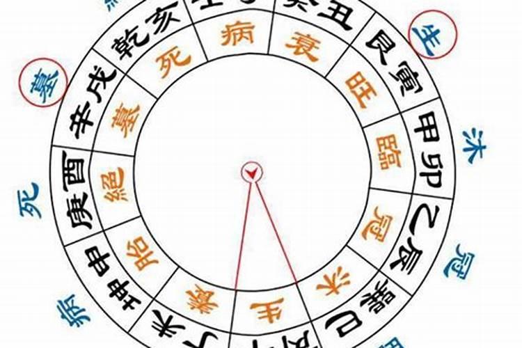 八字排盘衰病死绝墓