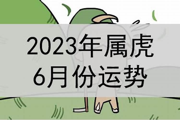 2023农历6月的虎命运怎么样