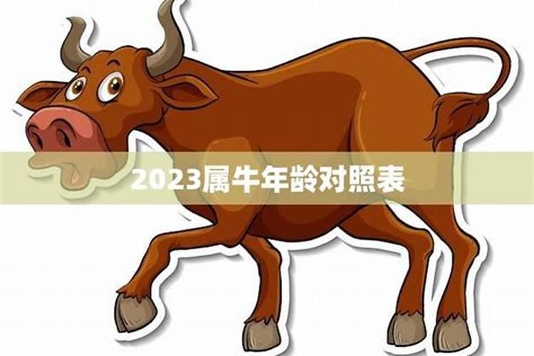 生肖牛年龄对照表2023