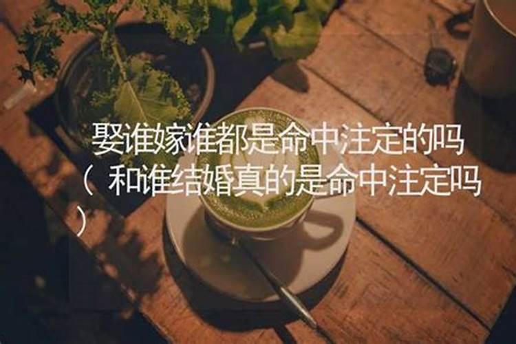 嫁谁娶谁都是命中注定的