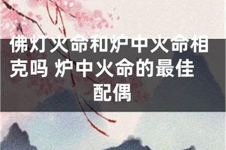 炉中火命和炉中火命的夫妻好吗