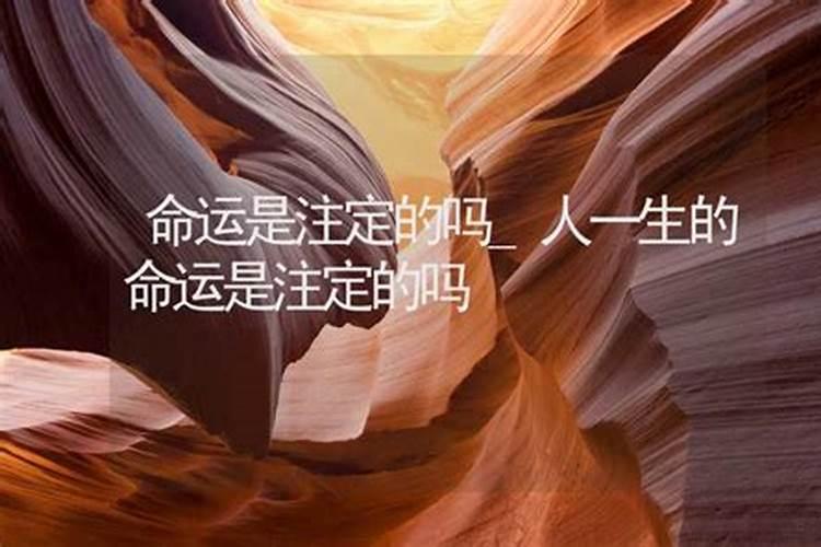 人的命运是一生下来就注定的吗为什么