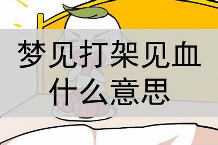 梦见打架见血什么意思呀