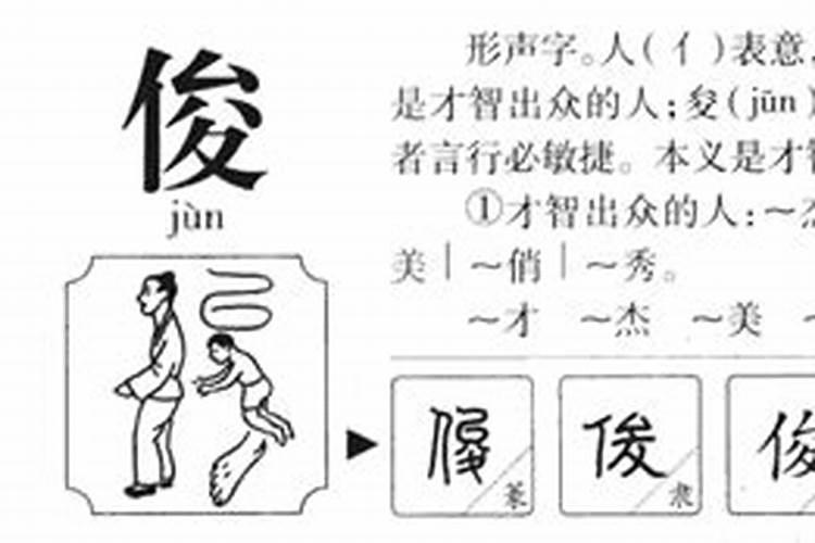 俊字含义详解，俊字五行属什么