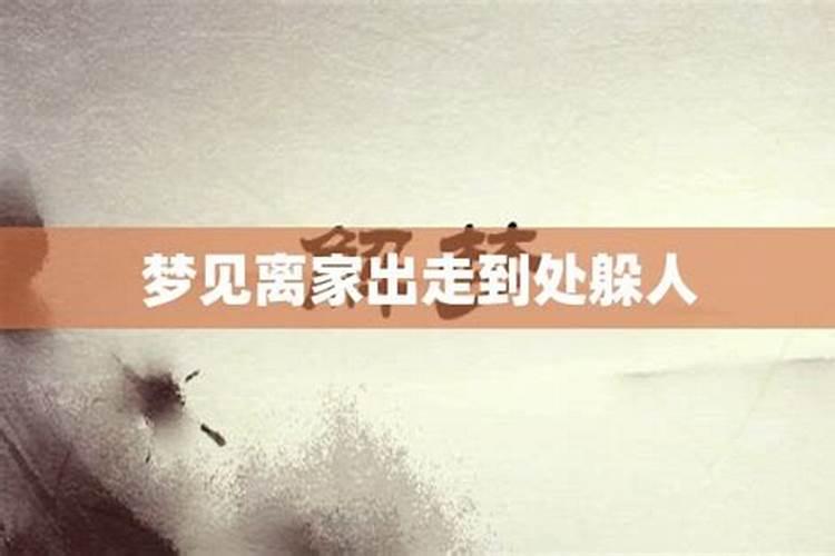 梦到离家出走什么意思