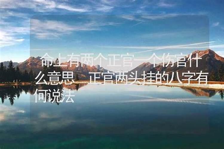 两个正官什么意思