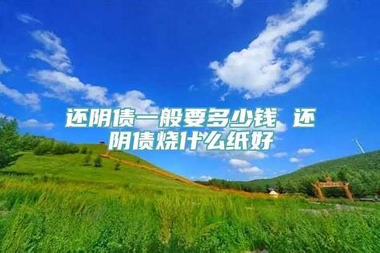 还阴债用什么纸？