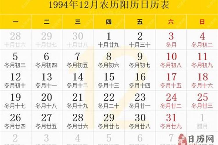 农历1994年11月13日命运