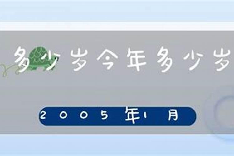 2005年8月出生的今年几岁？