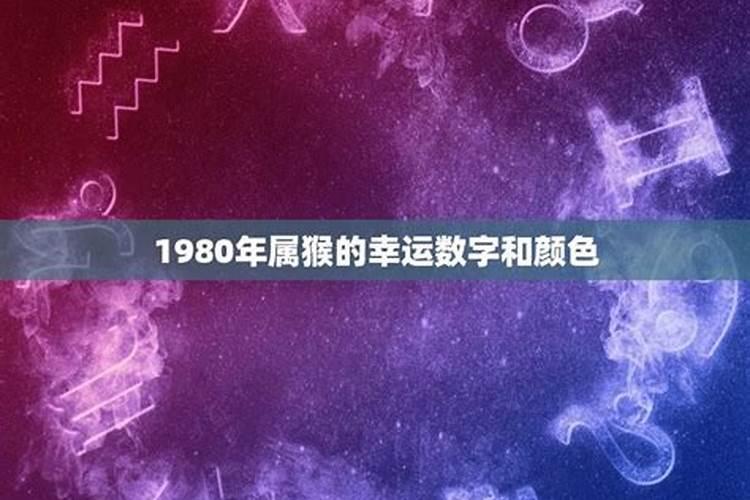 1980属猴幸运色是什么