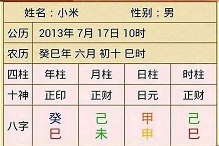 结合八字测姓名