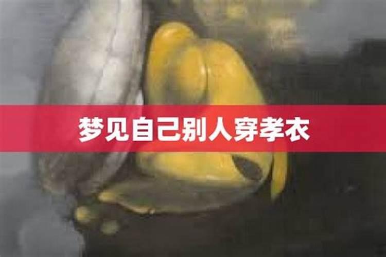 梦见家里死人穿孝衣好不好