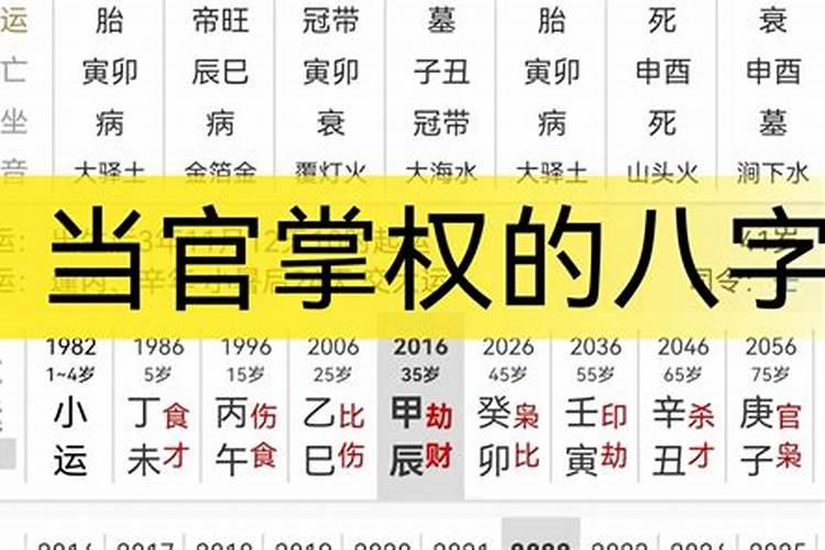 能掌实权的八字