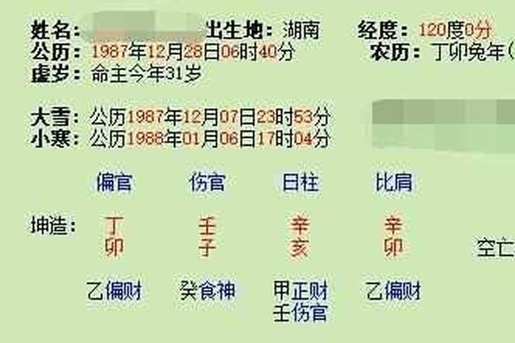 八字中的夫妻宫