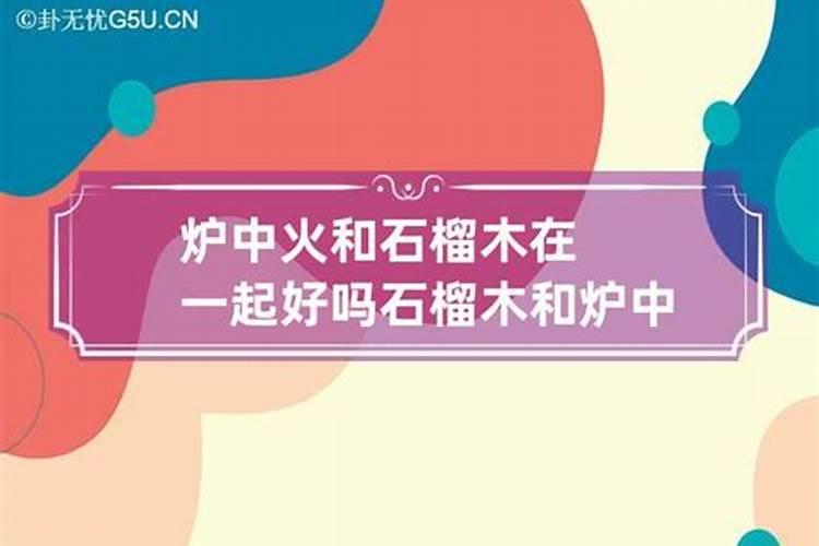 炉中火女和石榴木楠合婚吗