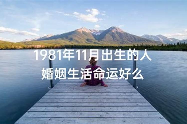 1981年10月30日出生是什么命运