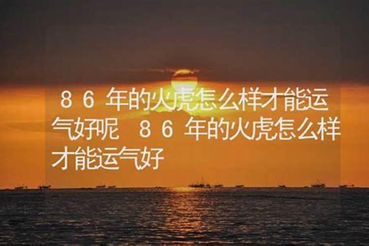 86年的今天运势怎么样