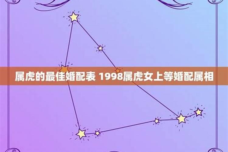 1998属虎最佳婚配属相