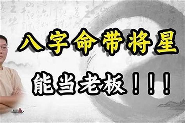 八字算命中命带将星什么意思