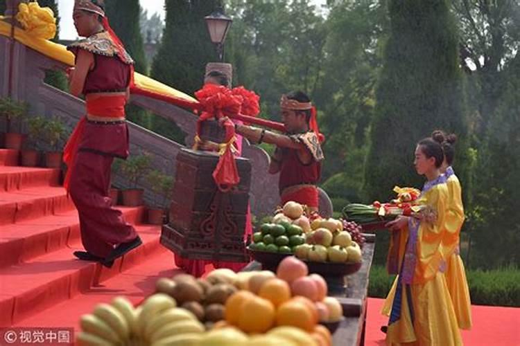 山西临汾中元节祭祖大典