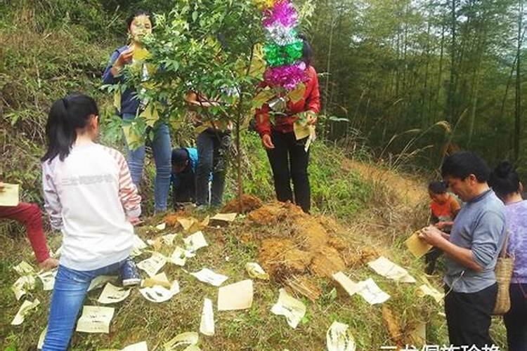 贵州布依清明节上坟